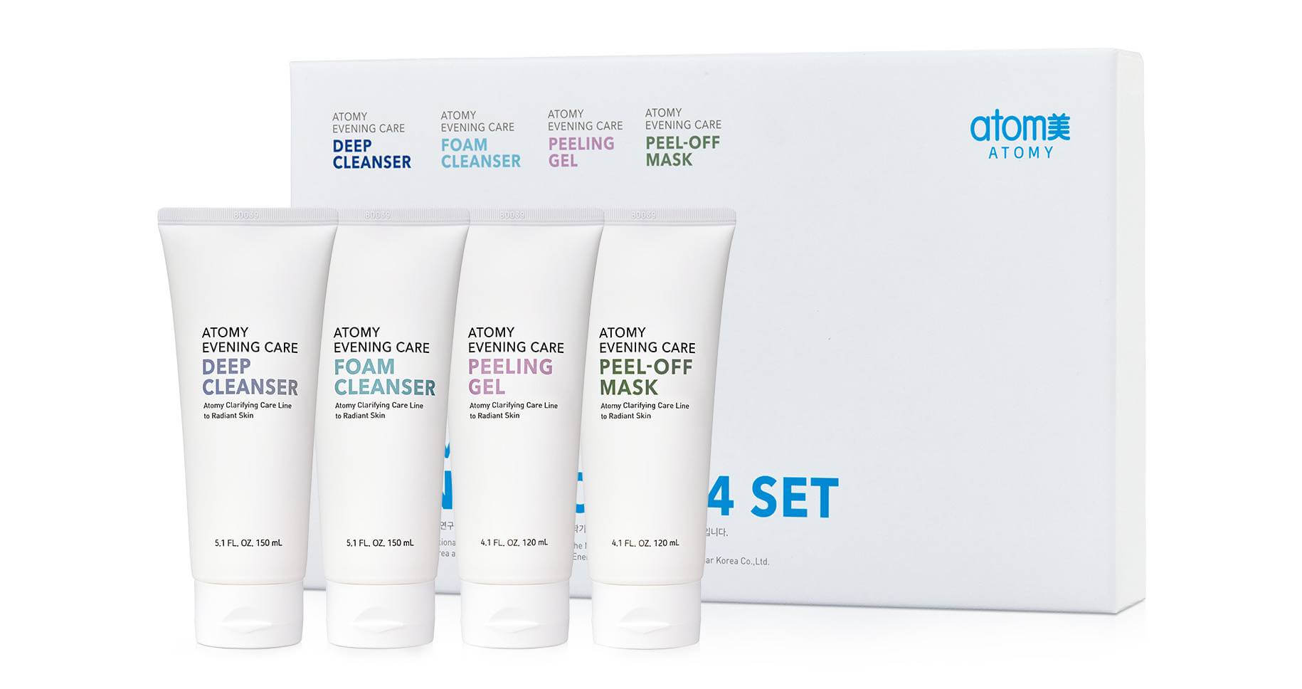 4-степенен комплект за вечерна грижа за лице